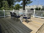 Large porch with dining table